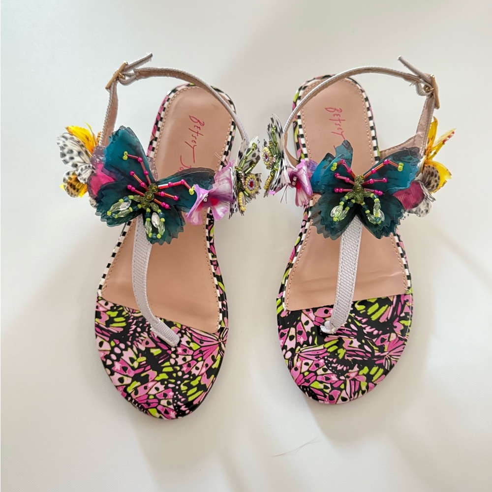 Colorful Butterfly Sandals - Picture 2 of 4